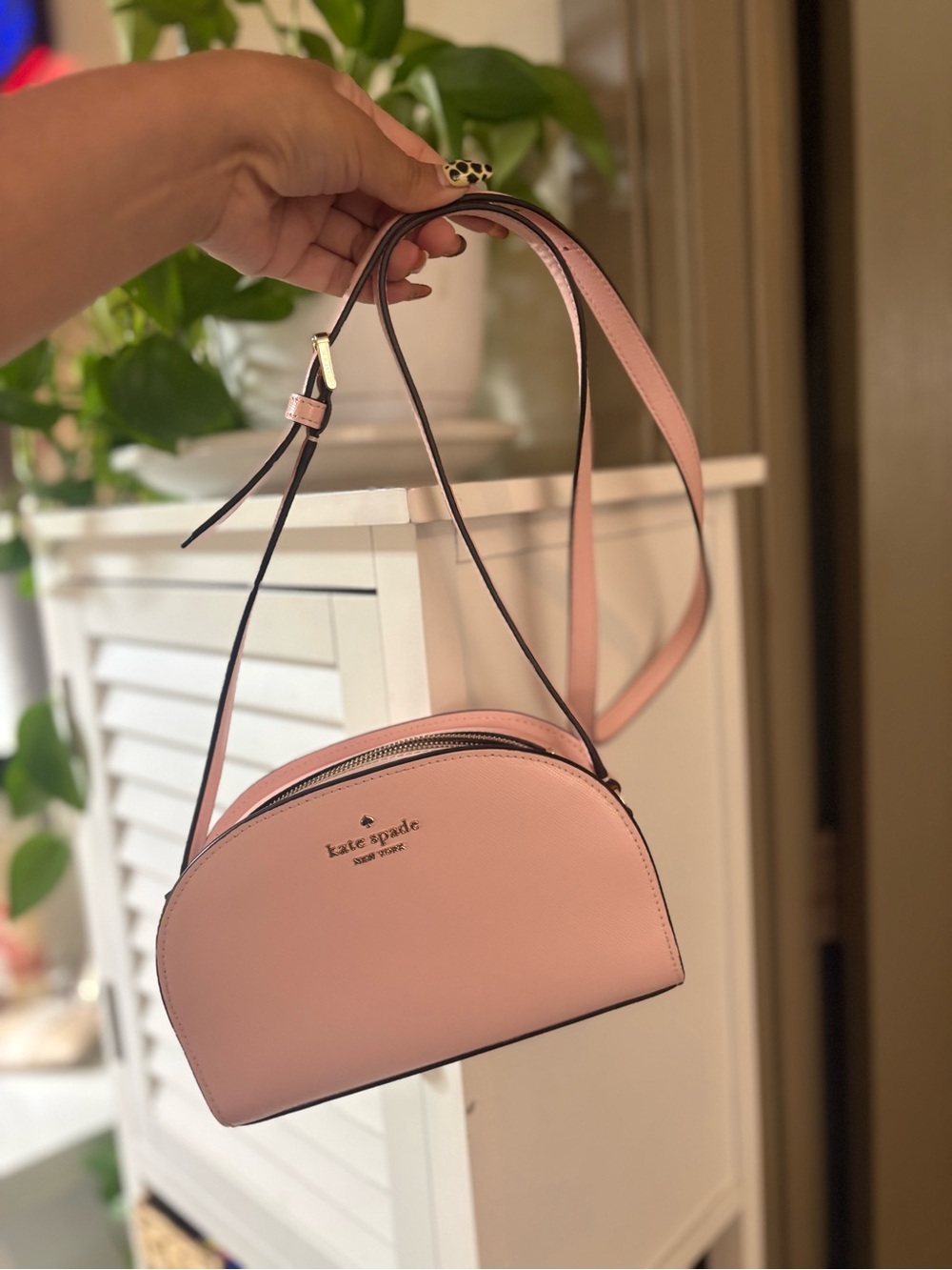 kate spade Blush Pink Leather Dome Crossbody - Picture 6 of 6